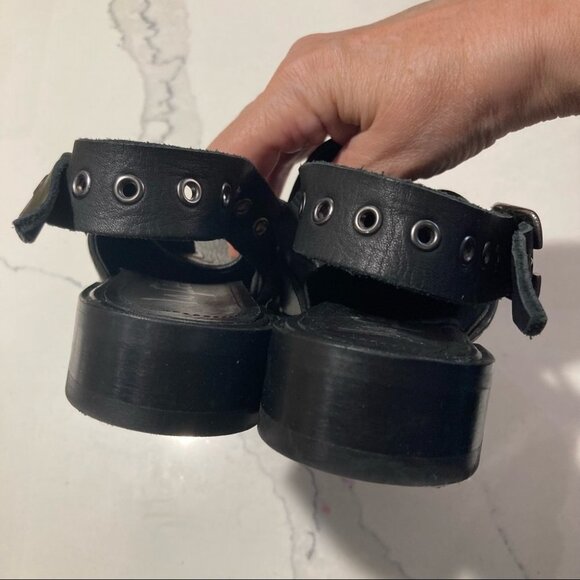 LA FEE Sz 39 Leather Slingback Mules with Buckle Closure NWOT - Picture 7 of 12